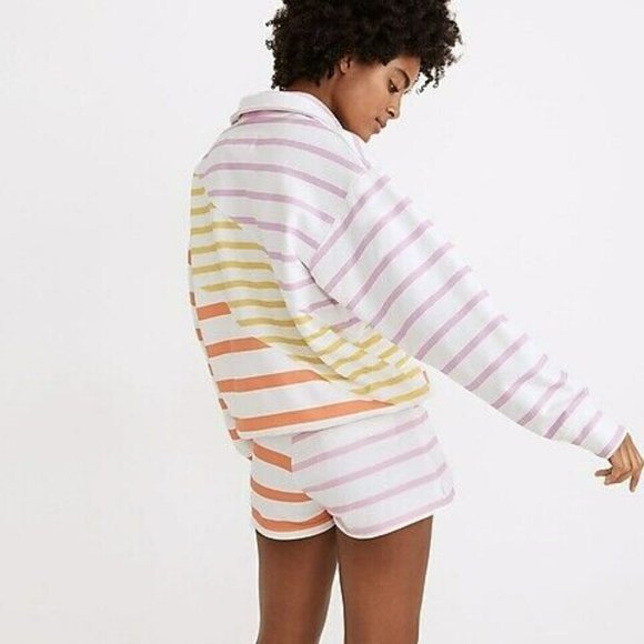 Solid & Striped Quarter-Zip Pullover Sweatshirt XS - Picture 3 of 9